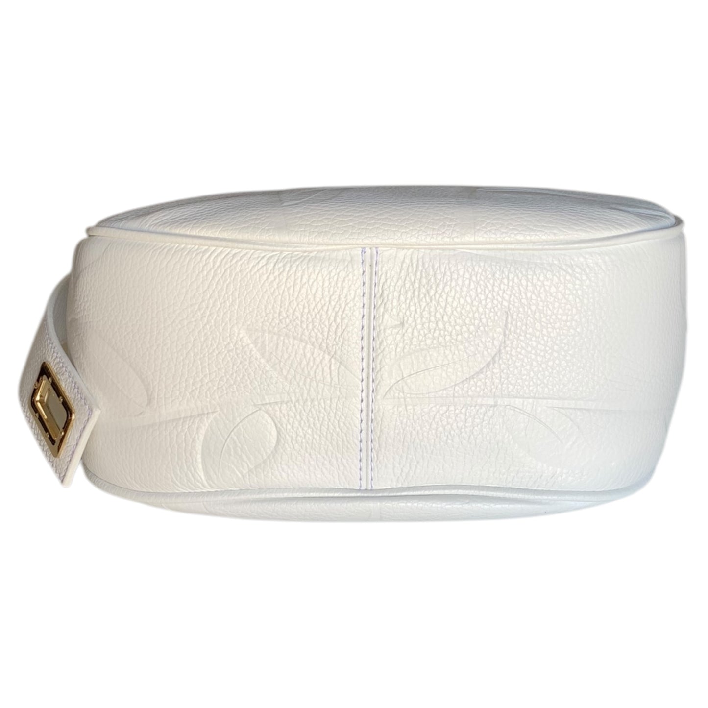 Borsa a spalla M BRC Massimo Braccialini Jasmine C376 pelle bianca