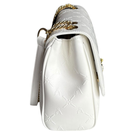 Borsa donna a spalla Atelier Du Sac Janise ecopelle bianca