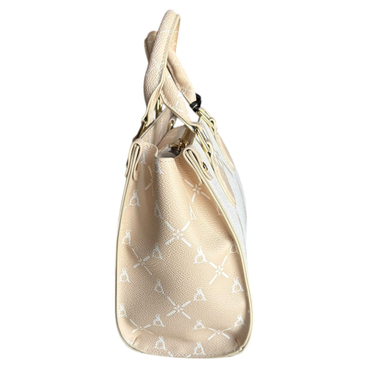 Borsa donna a spalla Atelier du Sac Dauphine pvc logato bianco