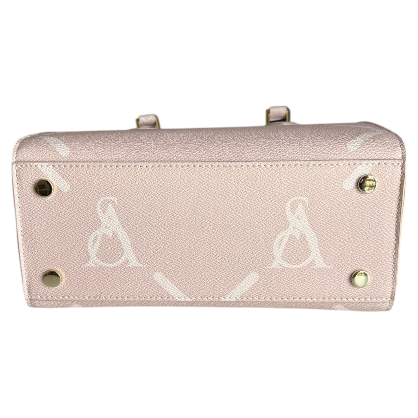 Borsa donna a spalla Atelier du Sac Dauphine pvc logato rosa