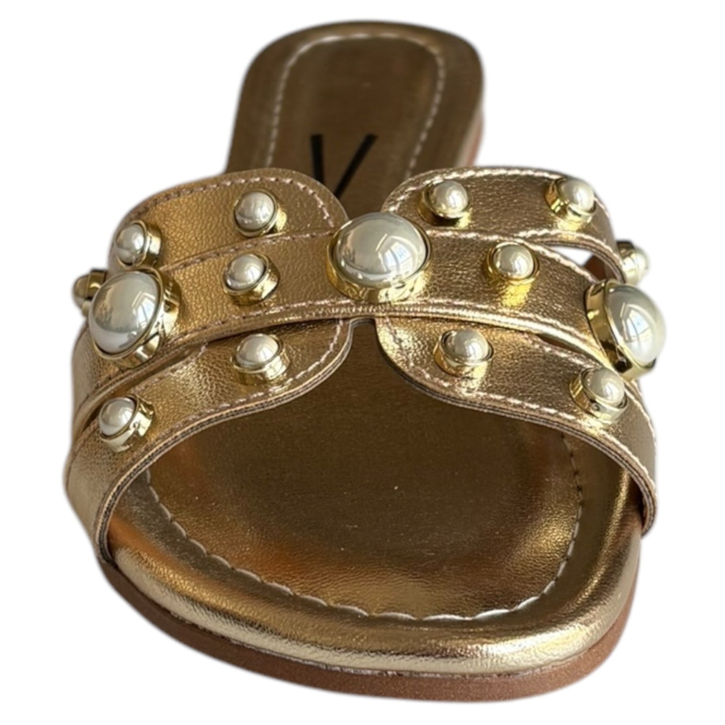 Sandali scalzati donna VIZZANO 6371 Dourado ecopelle laminata platino