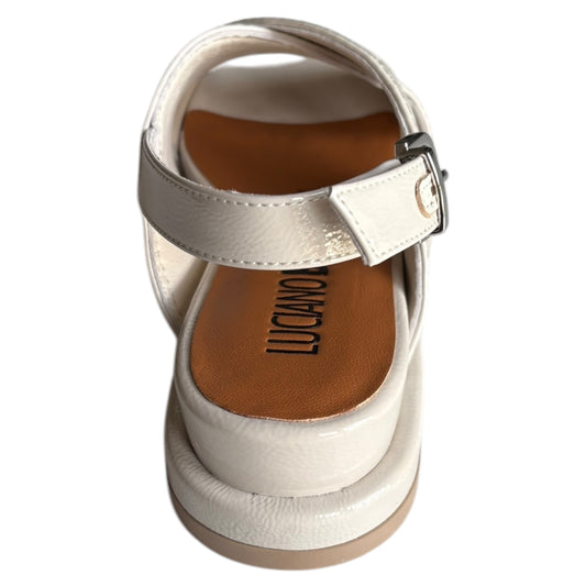 Sandalo donna Luciano Barachini in naplak avorio