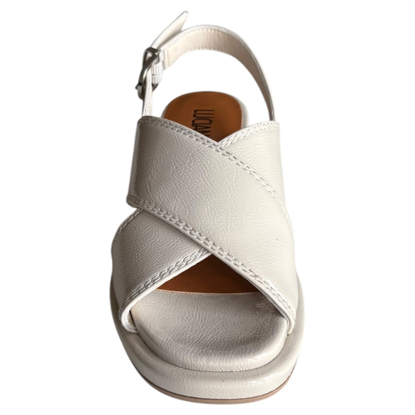 Sandalo donna Luciano Barachini in naplak avorio