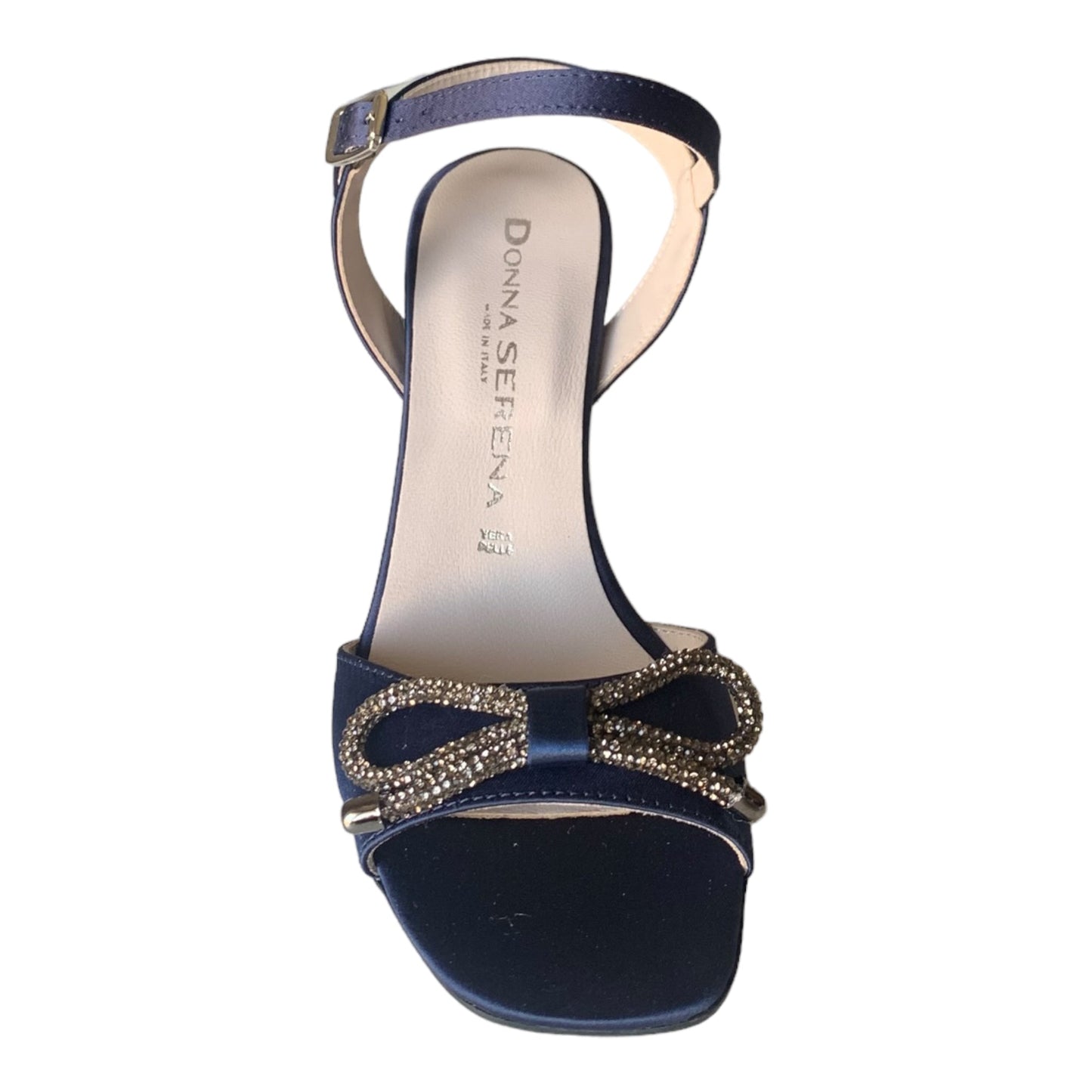 Sandalo gioiello Donna Serena in raso con strass