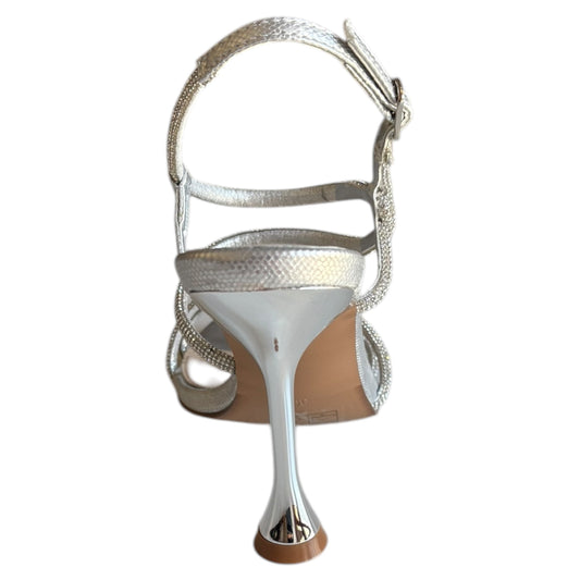 Sandalo gioiello Exè in ecopelle laminata e strass Jade 710