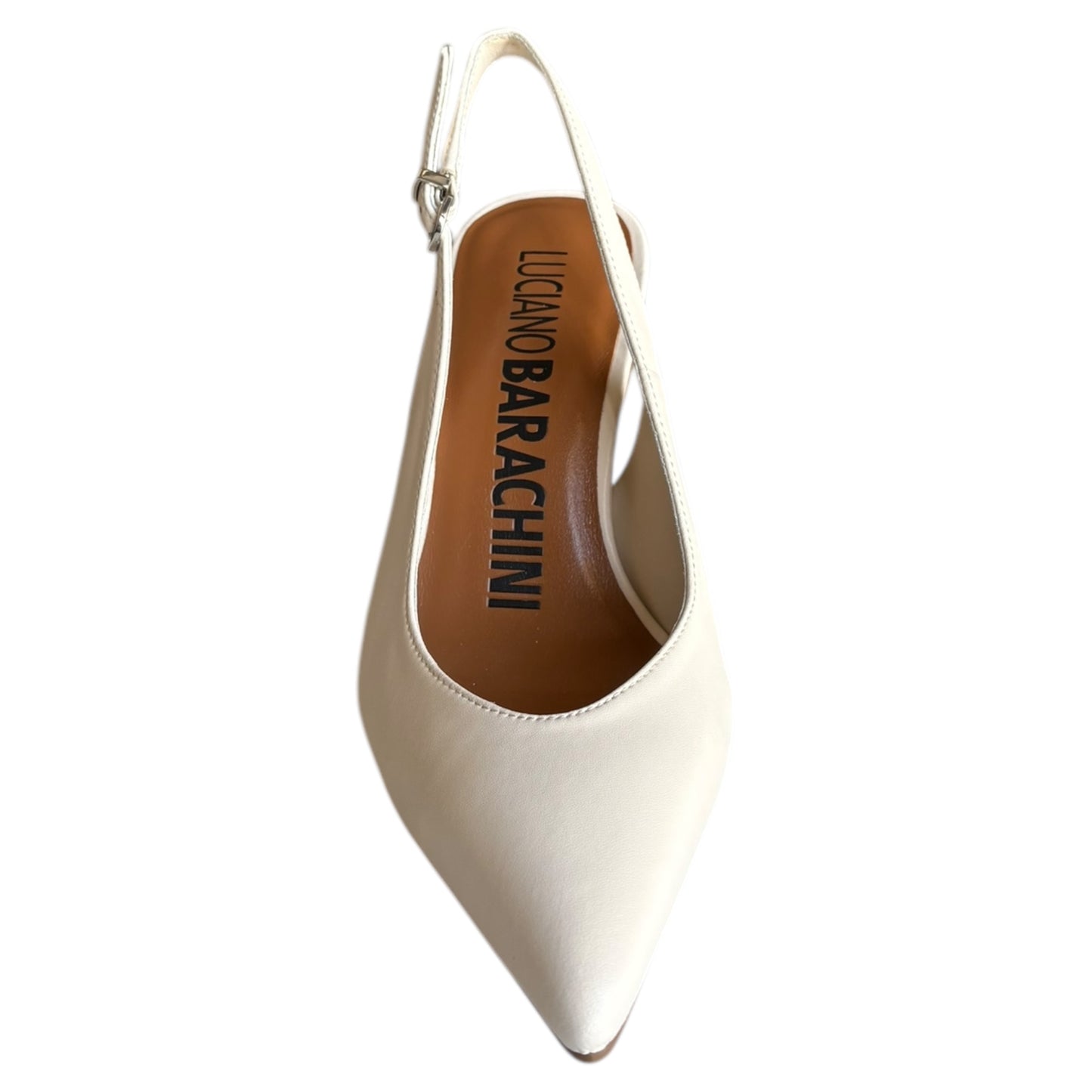 Scarpe donna Luciano Barachini decoltè aperto in pelle beige