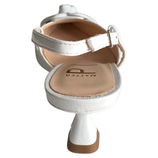 Slingback donna Matteo Pitti naplak bianco