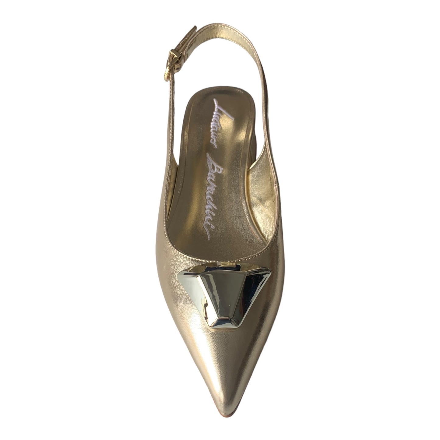 Scarpe donna Luciano Barachini - Chanel in pelle laminata platino NL306Y