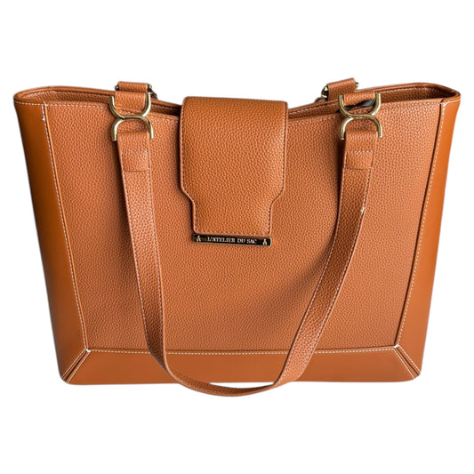 Borsa donna a spalla Atelier Du Sac Christelle ecopelle cuoio