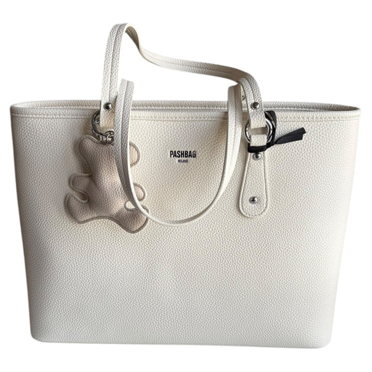 Borsa donna a spalla Pash Bag Janine ecopelle panna