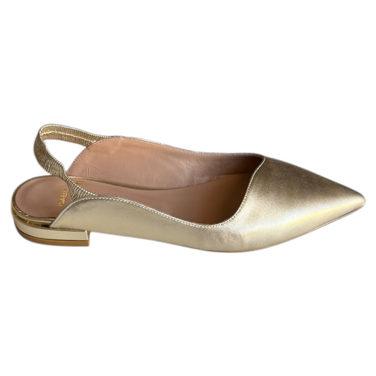 Decoltè aperto al tallone Isabel Ferranti in pelle laminata