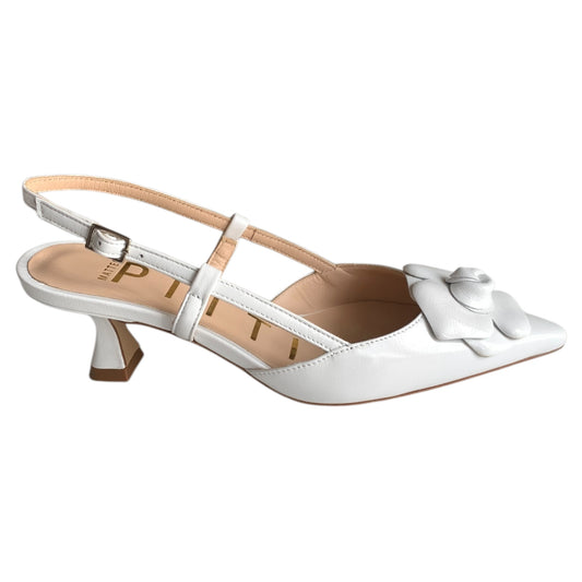 Slingback donna Matteo Pitti naplak bianco
