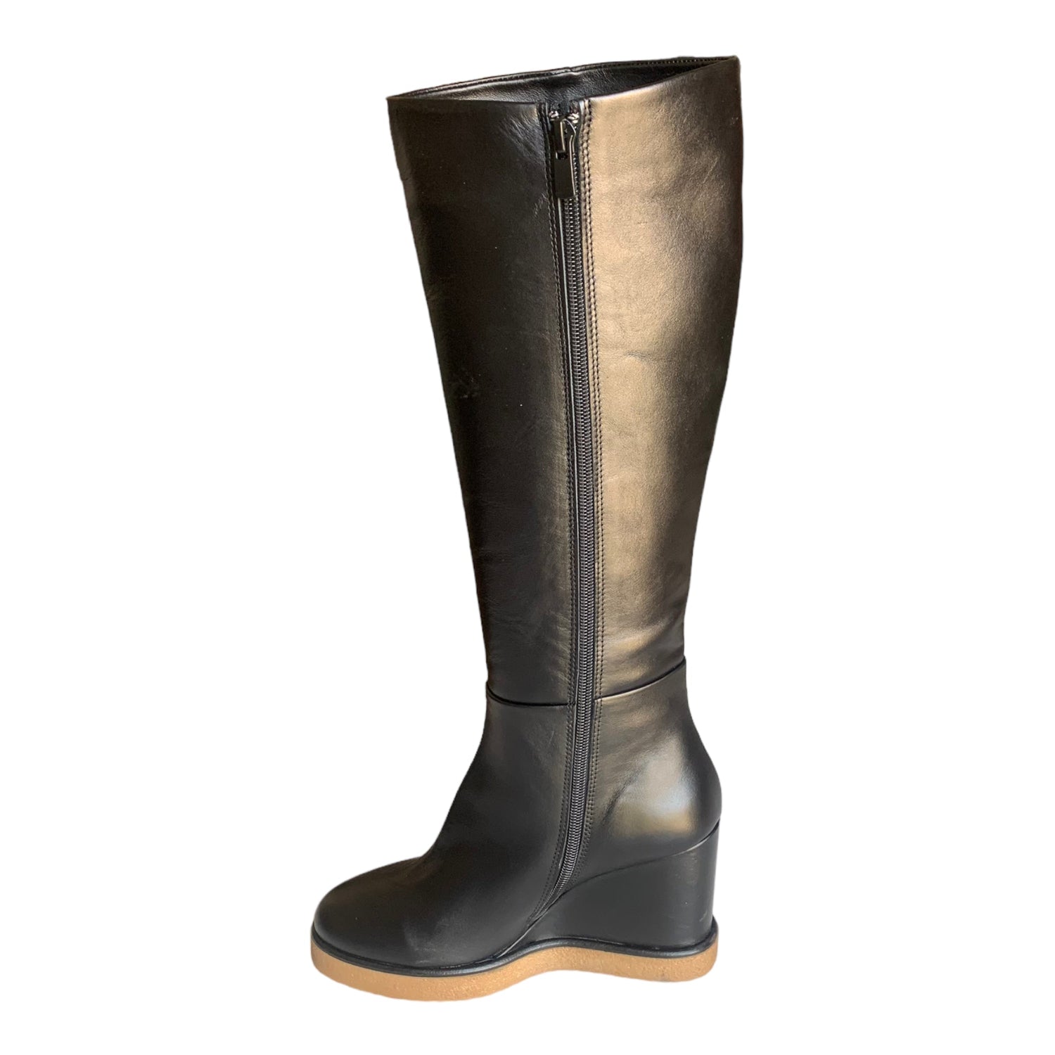Sam Edelman Stivaletti Paige Donna – Pelle Nera, Tacco 4,4 Cm, Punta Quadrata, Taglia 37 EU